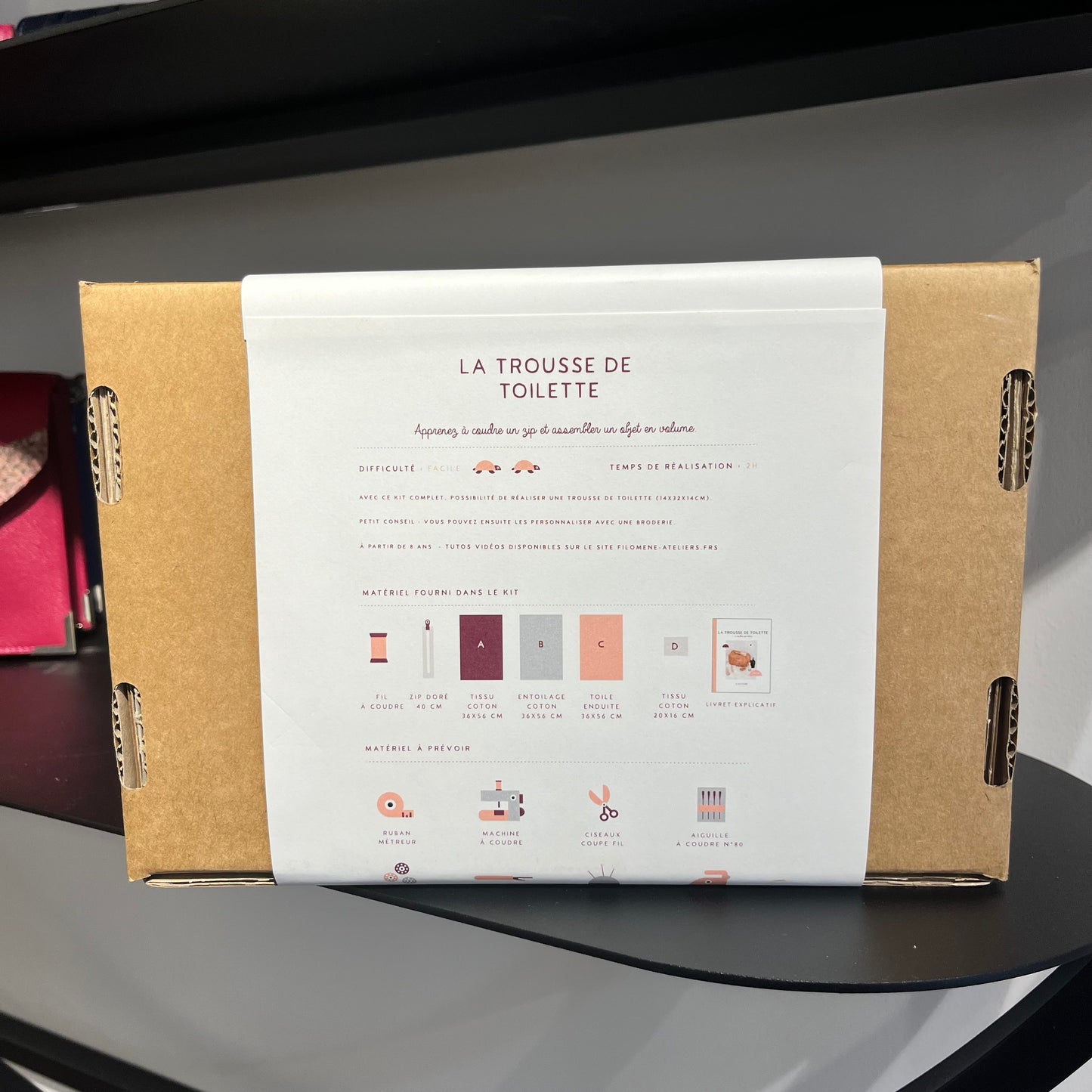Trousse de toilette à coudre soi-même