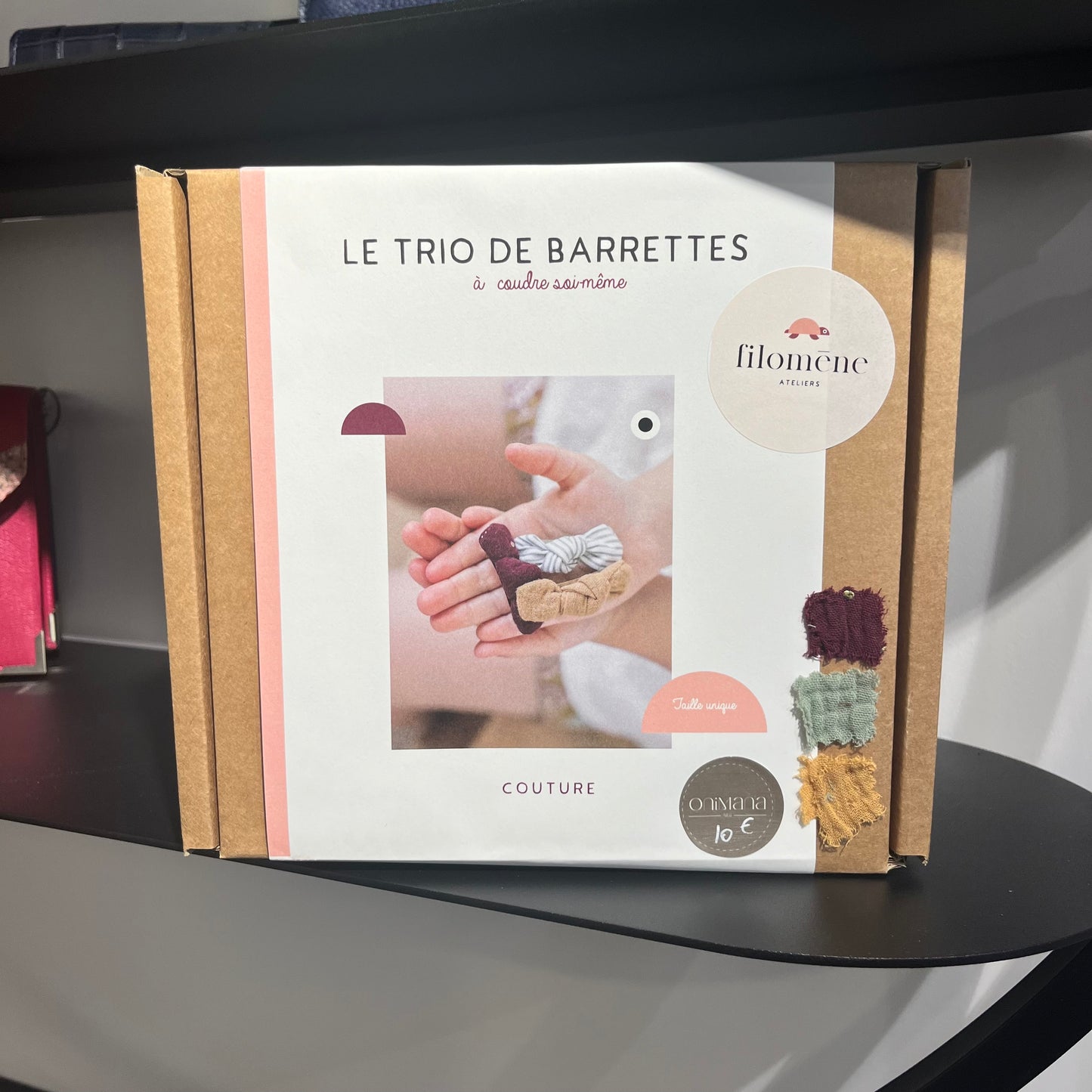 Trio de barrettes à coudre soi-même