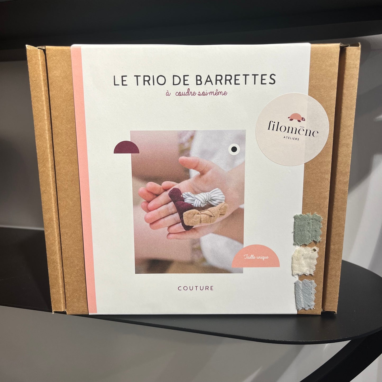 Trio de barrettes à coudre soi-même