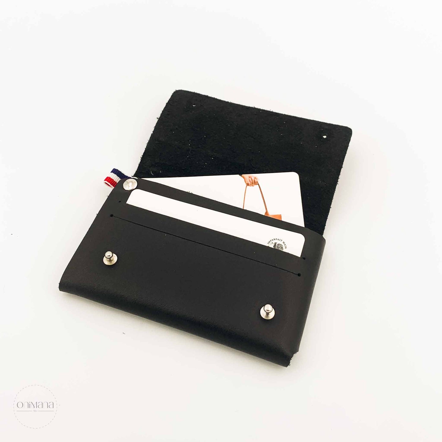 Portefeuille mini clement LC noir intérieur