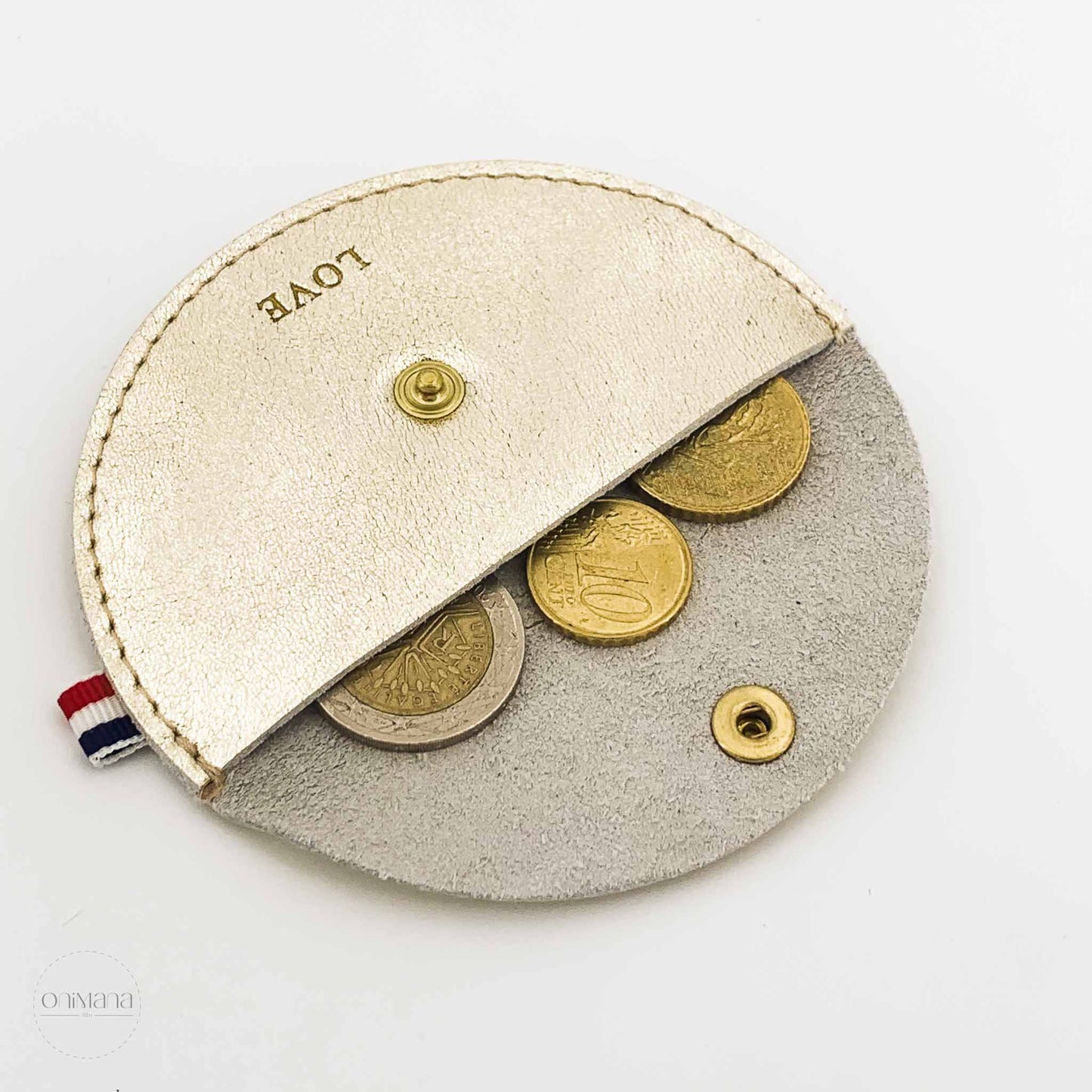 leonny cha porte monnaie fantine champagne ouvert