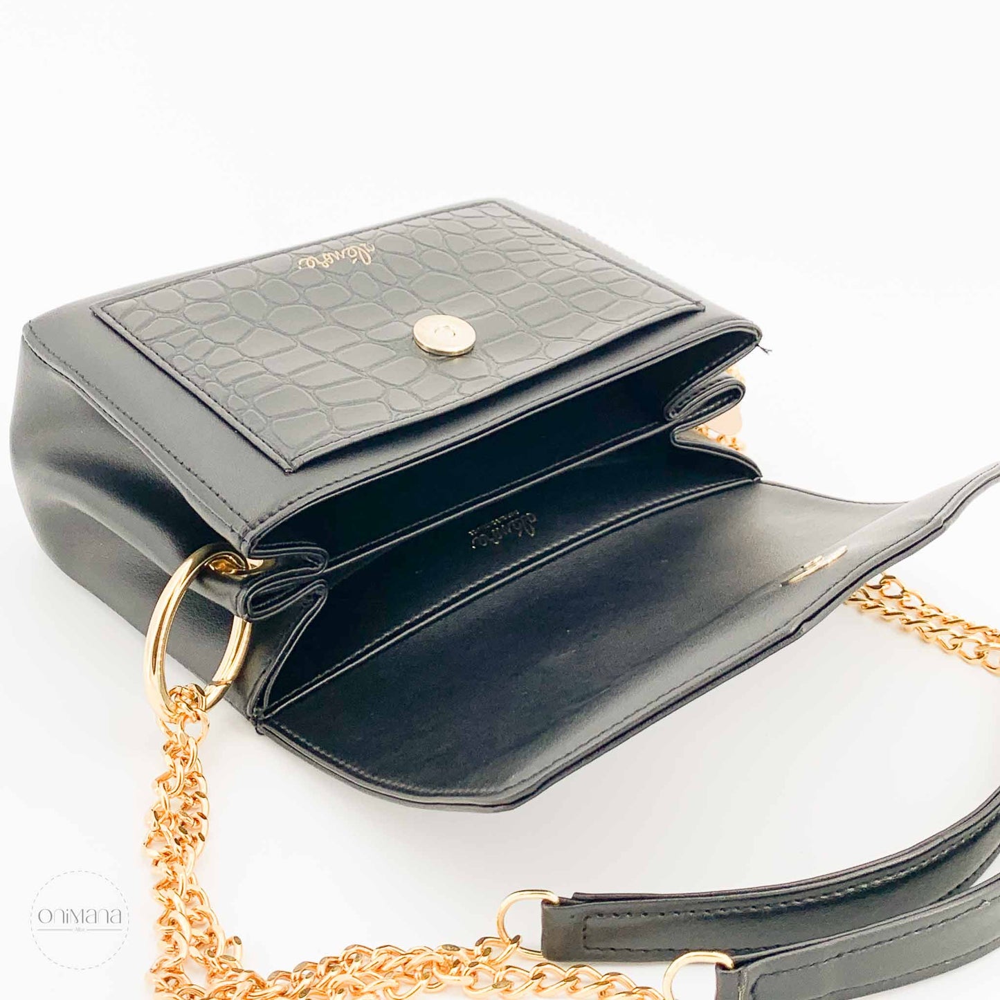 alenore sac paquerette noir ouvert