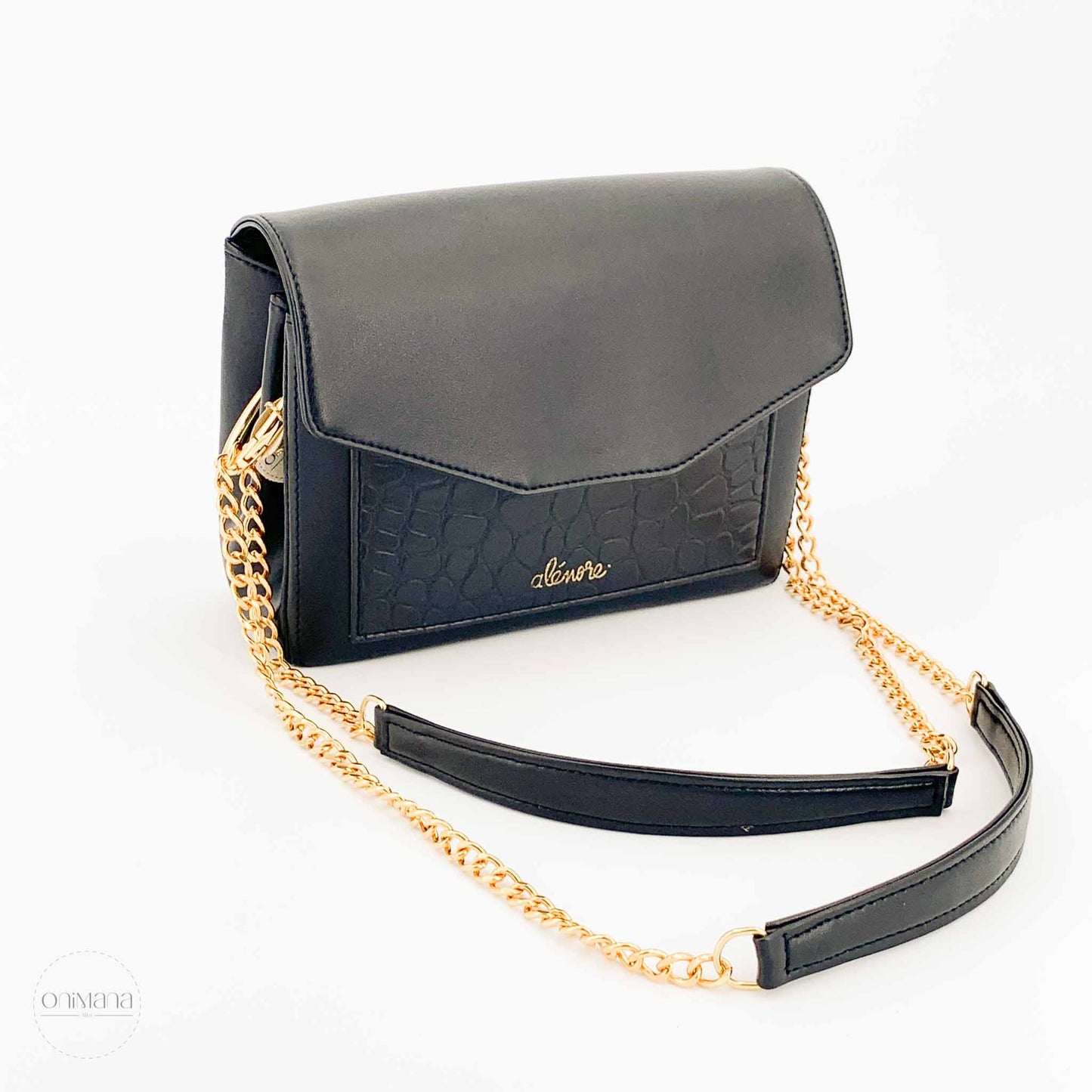 alenore sac paquerette noir face bandouliere