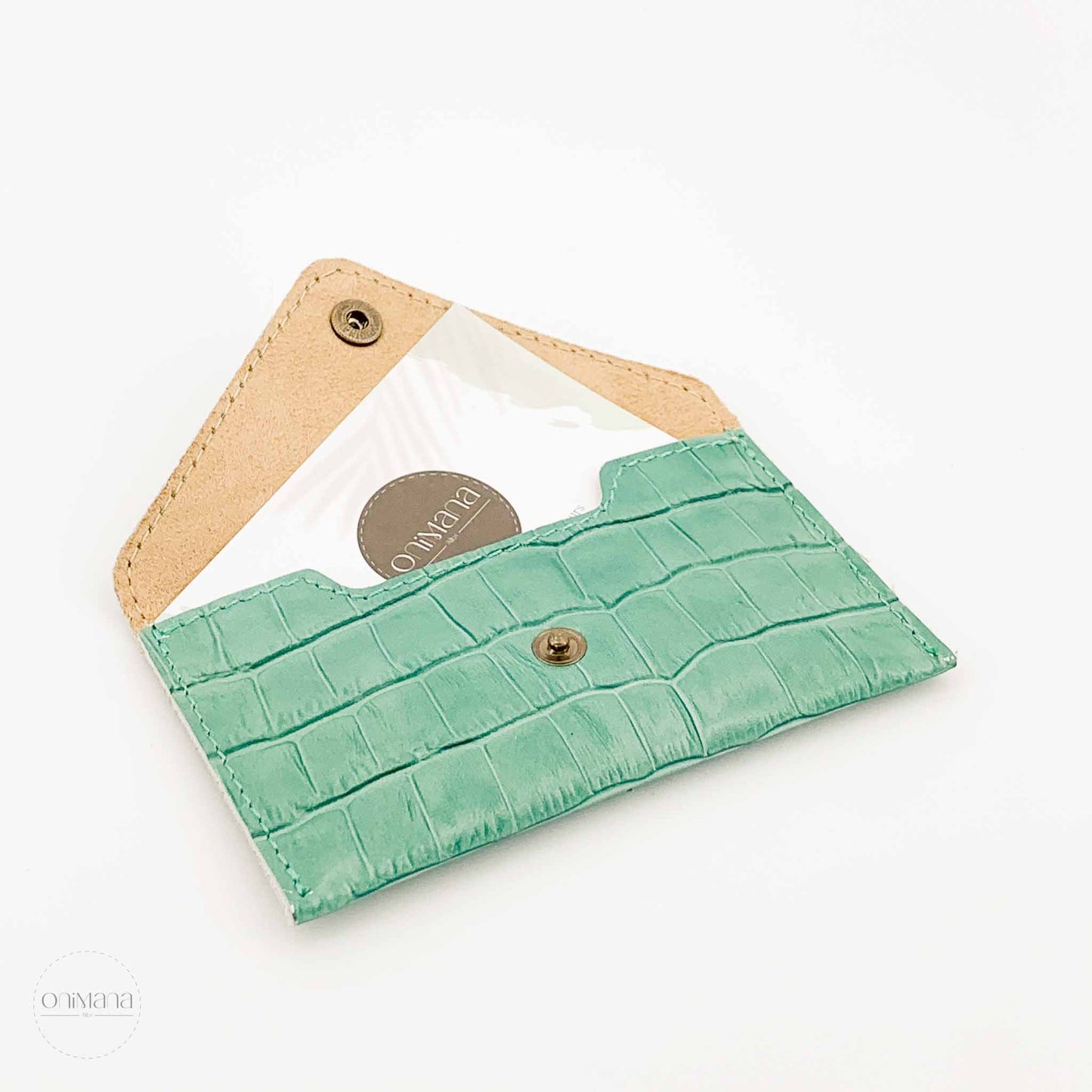 balc pochette la voyageuse croco mint face2
