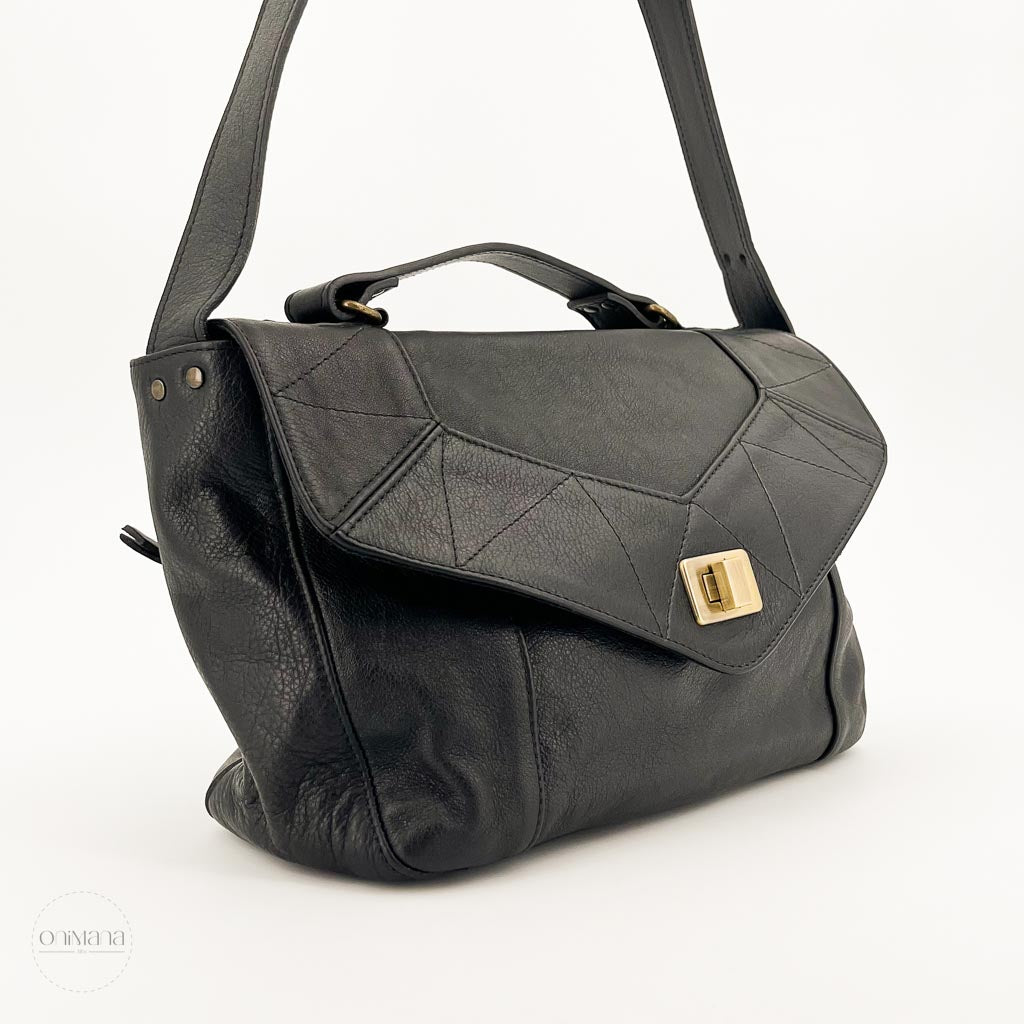 Sac cartable soma JM noir face bandoulière