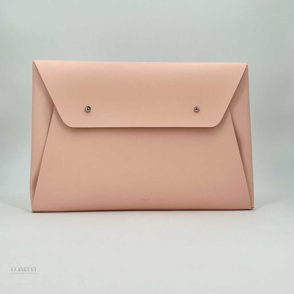 Pochette ordinateur cuir recyclé