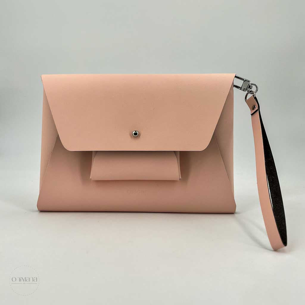 Sac compact cuir recyclé