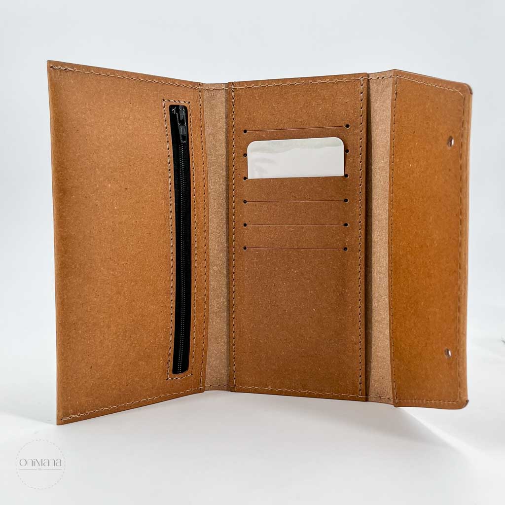 Portefeuille cuir recyclé