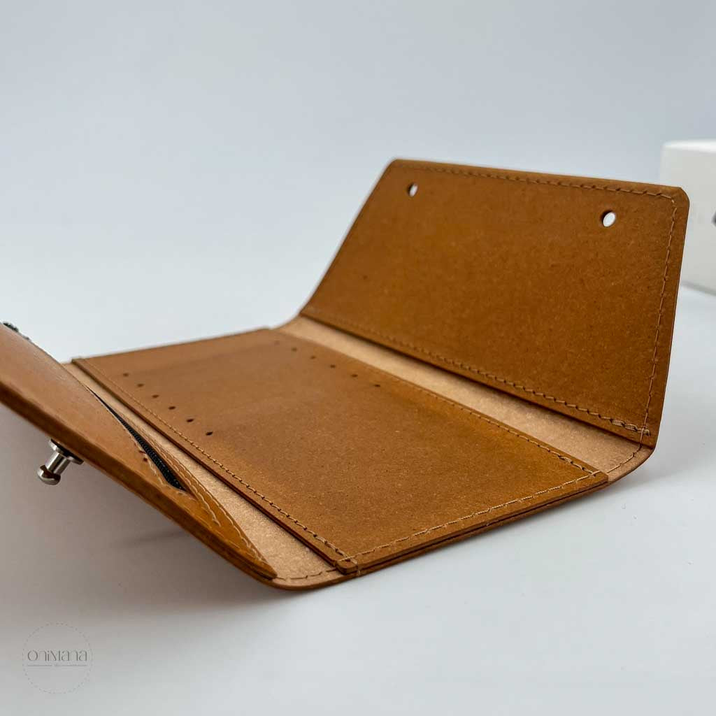 Portefeuille cuir recyclé