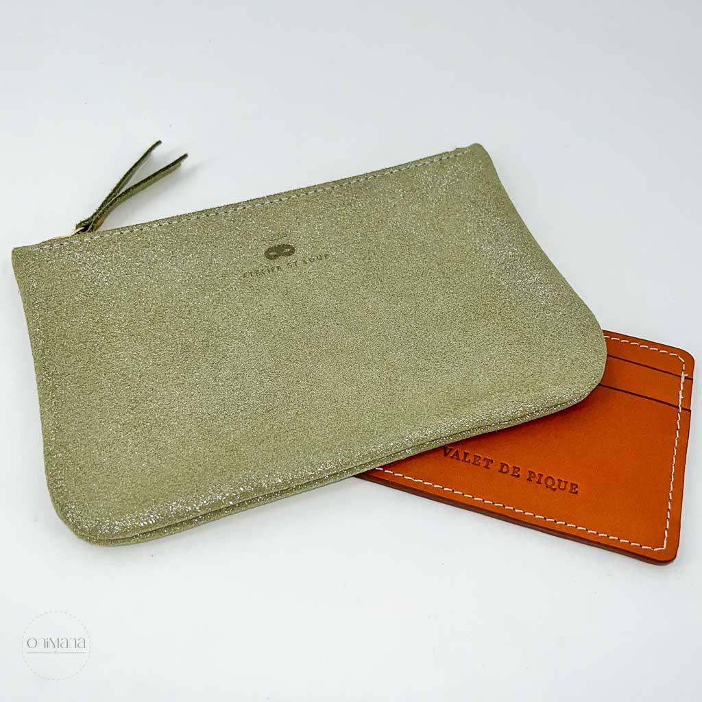 atelier st loup pochette make up vert pailleté face2