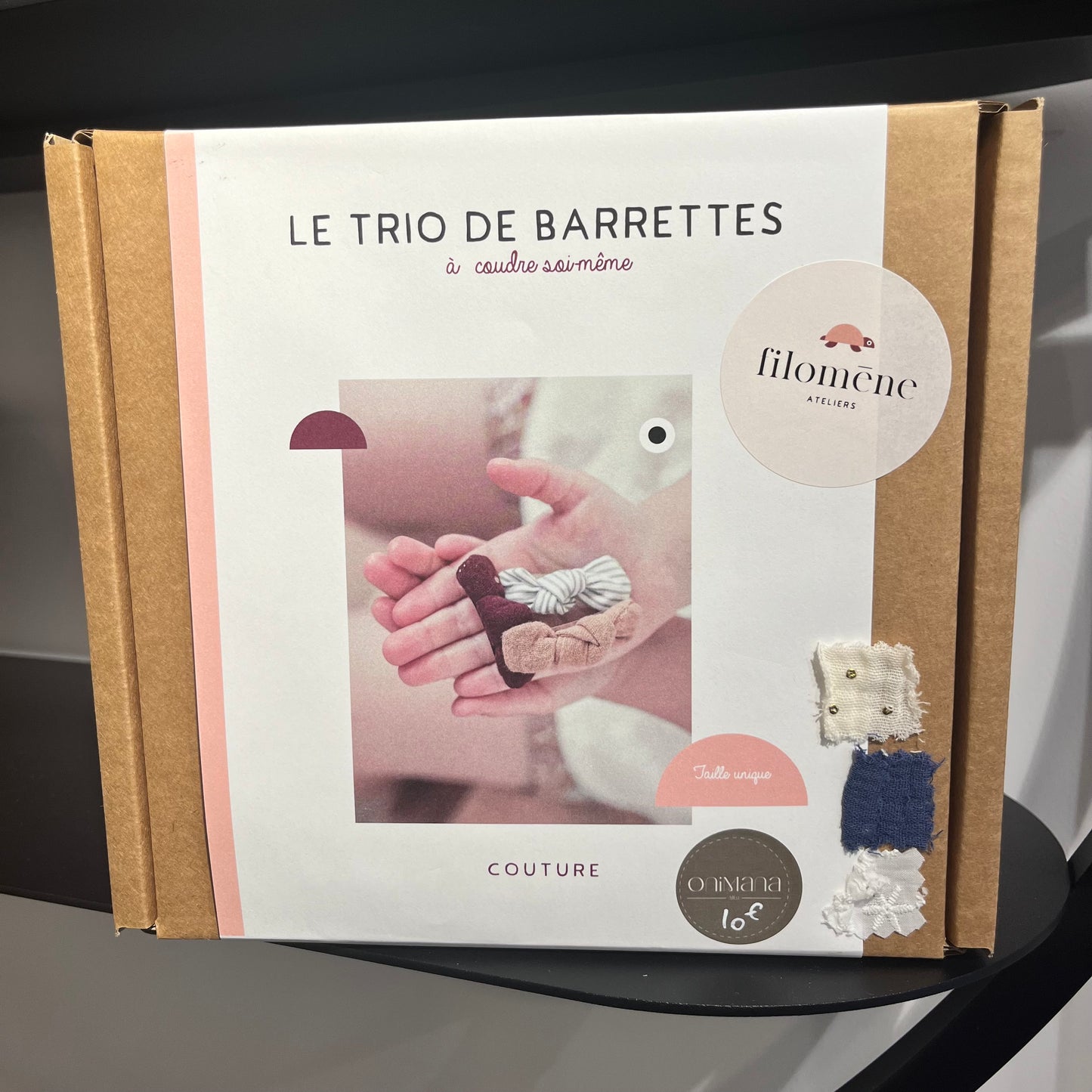 Trio de barrettes à coudre soi-même