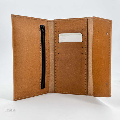 Portefeuille cuir recyclé