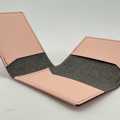 Porte-cartes 1 volet cuir recyclé